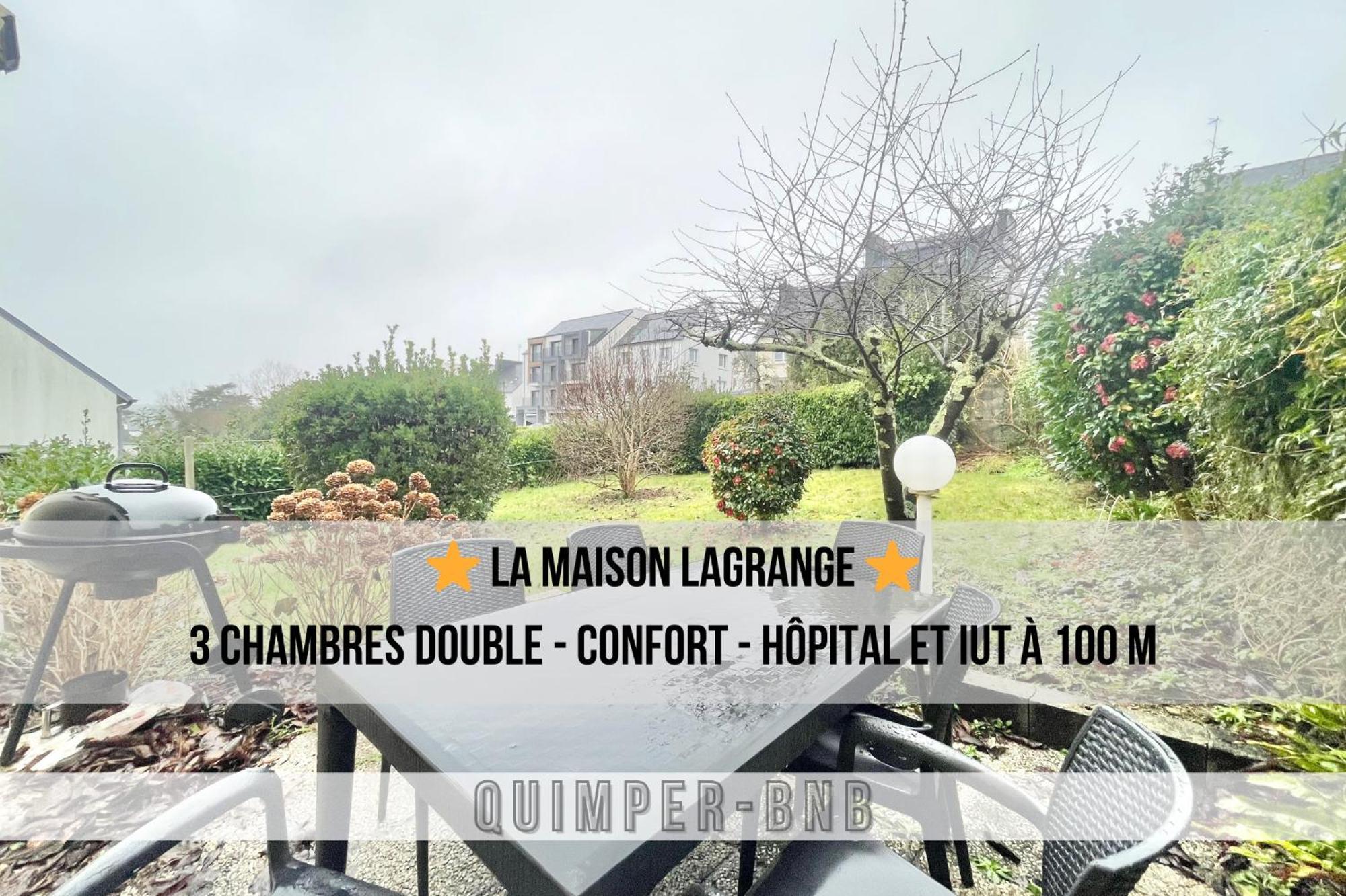 Maison Lagrange - 4 Chambres Quartier Iut Hopital カンペール エクステリア 写真